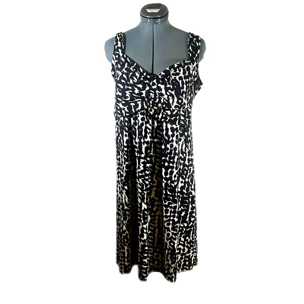 NY Collection Women Sleeveless Midi Dress Size M
